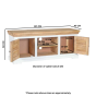 Timberlane Tv Cabinet Upto 57" Solid Mango Wood