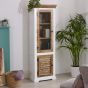 Timberlane Wood Bookcase/Display Cabinet - 3 Shelves & 1 Door