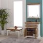 Timberlane Mirror Frame With Shelf Solid Mango Wood