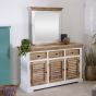 Timberlane Mirror Frame With Shelf Solid Mango Wood