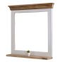 Timberlane Mirror Frame With Shelf Solid Mango Wood by Karvello Designs | Style Our Home