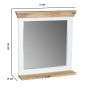 Timberlane Mirror Frame With Shelf Solid Mango Wood