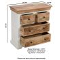 Timberlane Solid Mango Wood 4 Chest Of Drawers