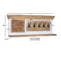 Timberlane Wood Shoe Rack & Hanger Wall Hook Set
