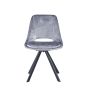 Kasper S Velvet Light Grey - Swivel Black Legsby Hertiance Furniture | Style Our Home