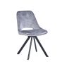 Kasper S Velvet Light Grey - Swivel Black Legsby Hertiance Furniture | Style Our Home