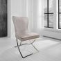 Hugo Taupe Chair by Indus Valley