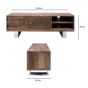 Railway Sleeper TV Cabinet With 2 Doors