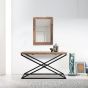 Phoenix Console Table With Glass by Indus Valley