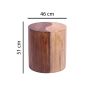 Dual-Tone Round Side Table