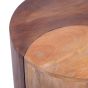 Dual-Tone Round Side Table