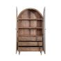 Iconic 2 Door Glass Cabinet Whitewash