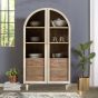 Iconic 2 Door Glass Cabinet Whitewash by Indus Valley