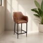 L35 Vintage Tan Stool by Indus Valley