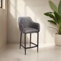 L45 Vintage Grey Stool by Indus Valley