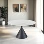 Round Ceramic Table 3mm With Conical Base by Indus Valley