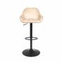 Chevy Gas Lift Bar Stool - Oyster Moleskin SET OF 2