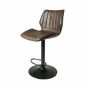 Alfa Gas Lift Bar Stool Vegan Leather Chestnut SET OF 2 by Monologue | Style Our Home