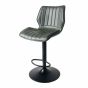 Alfa Gas Lift Bar Stool Vegan Leather Forest Green SET OF 2 by Monologue | Style Our Home