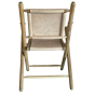 Folding Campaign Chair - Natural