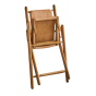 Folding Campaign Chair - Natural