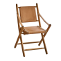 Folding Campaign Chair - Natural