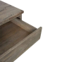 Carob Bedside - Greywash
