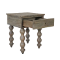 Carob Bedside - Greywash