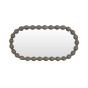 Carob Oval Mirror - Greywash