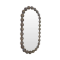 Carob Oval Mirror - Greywash