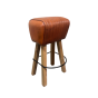 Gladstone Pommel Stool Tan by Monologue | Style Our Home