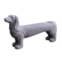 Dachshund Bench - Old White by Monologue | Style Our Home