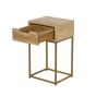 Rattan 1 Draw Side Table
