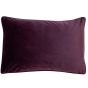 Matt Poly Velvet With Piping Aubergine Size by Malini | Style Our Home