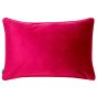 Matt Poly Velvet With Piping Fuschia Size by Malini | Style Our Home
