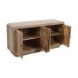 Calderwood Carved Mango Wood 4 Doors Large Sideboard