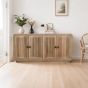 Calderwood Carved Mango Wood 4 Doors Large Sideboard