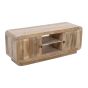 Calderwood Carved Mango Wood 2 Doors Tv Cabinet