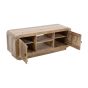 Calderwood Carved Mango Wood 2 Doors Tv Cabinet