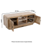 Calderwood Carved Mango Wood 2 Doors Tv Cabinet