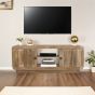 Calderwood Carved Mango Wood 2 Doors Tv Cabinet