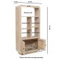 Calderwood Carved Mango Wood Bookcase