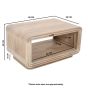 Calderwood Carved Mango Wood Coffee Table