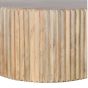 Calderwood Carved Mango Wood Round Coffee Table