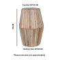 Calderwood Carved Mango Wood Side Table