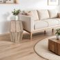 Calderwood Carved Mango Wood Side Table