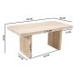 Calderwood Carved Mango Wood Dining Table 6 Seater