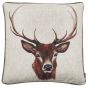 Hand Painted Stag On Faux Linen by Malini | Style Our Home