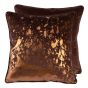 Bronze Foil Splash Cushion On Choc by Malini | Style Our Home