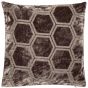 Large Hexagon Cut Velvet Slate Ivor by Malini | Style Our Home